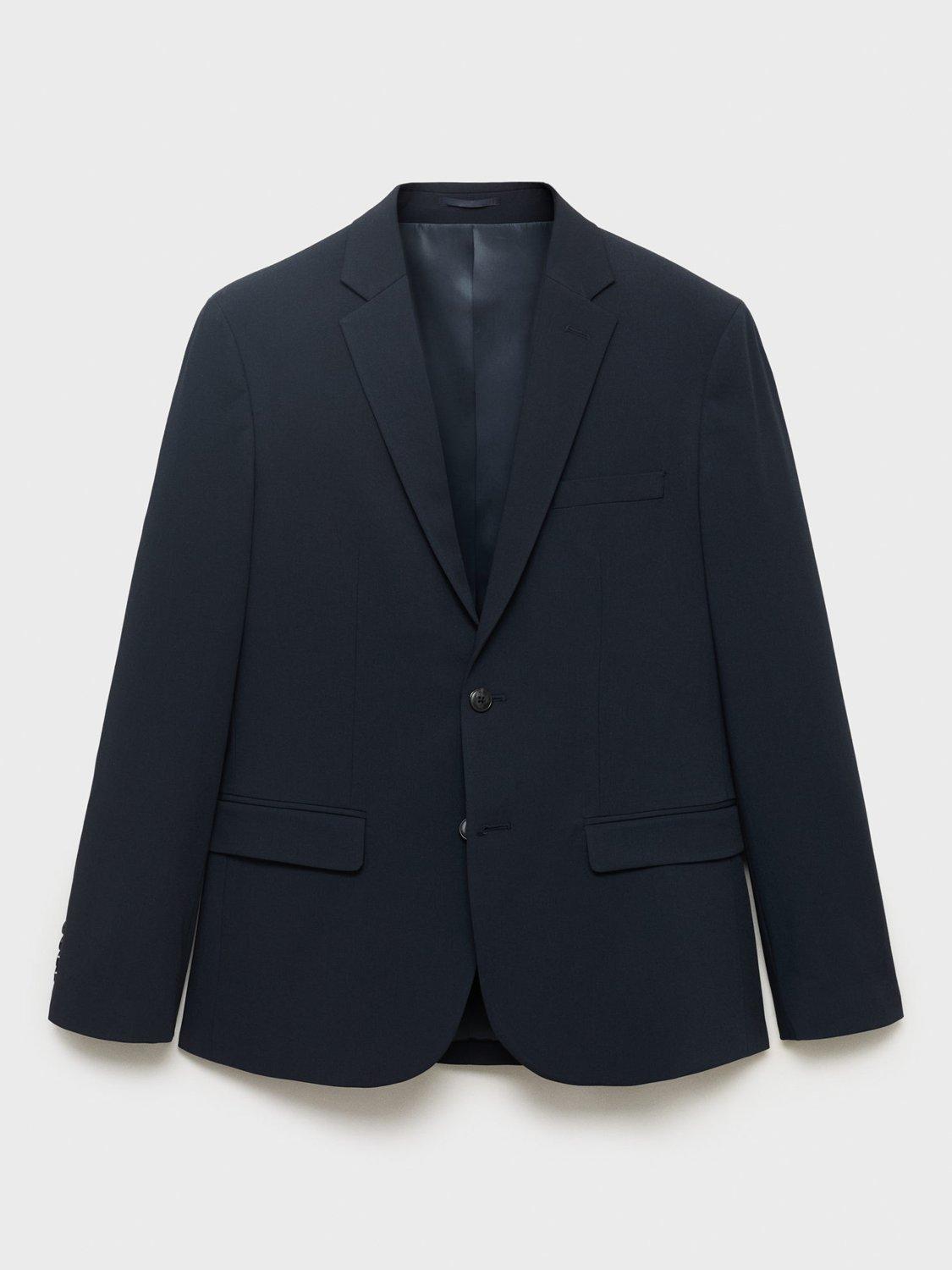 Product image 3 of 8, which shows Mango Paris Super Slim Fit Blazer, Navy, 34