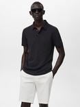 Mango Ezequi Regular Fit Polo Shirt, Dark Blue