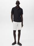 Mango Ezequi Regular Fit Polo Shirt, Dark Blue