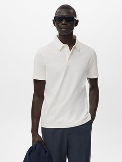 Mango Ezequi Regular Fit Polo Shirt, Natural White, Natural White