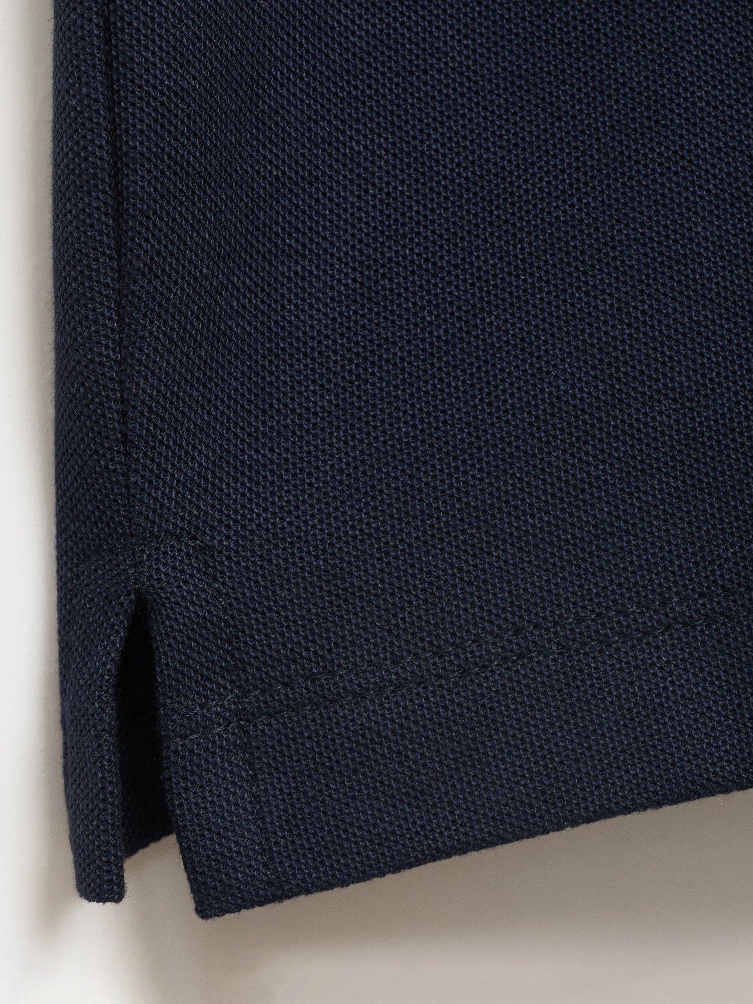 Product image 5 of 8, which shows Mango Rea Cotton Regular Fit Polo Shirt, Navy, XS