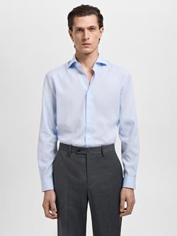 Mango Emeritol Regular Fit Shirt, Lt-pastel Blue
