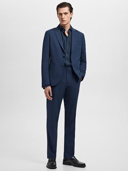 Mango Emeritol Regular Fit Shirt - view 2, Navy