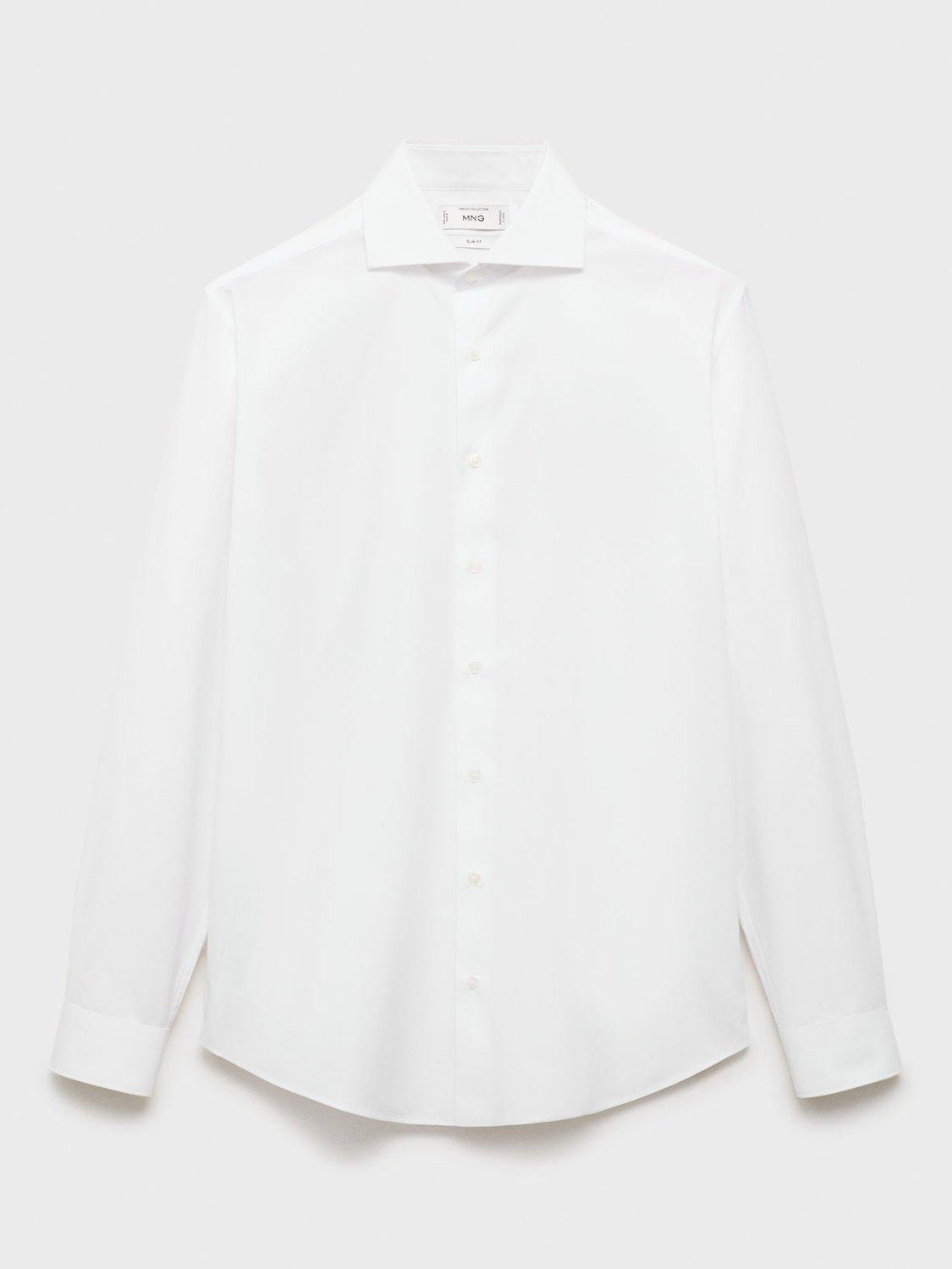 Product image 3 of 8, which shows Mango Emeritol Regular Fit Shirt, White, L