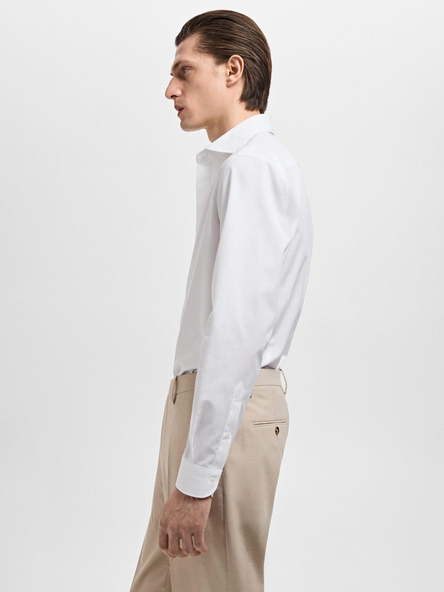 Product image 7 of 8, which shows Mango Emeritol Regular Fit Shirt, White, L