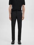 Mango Paris Slim Trousers, Black