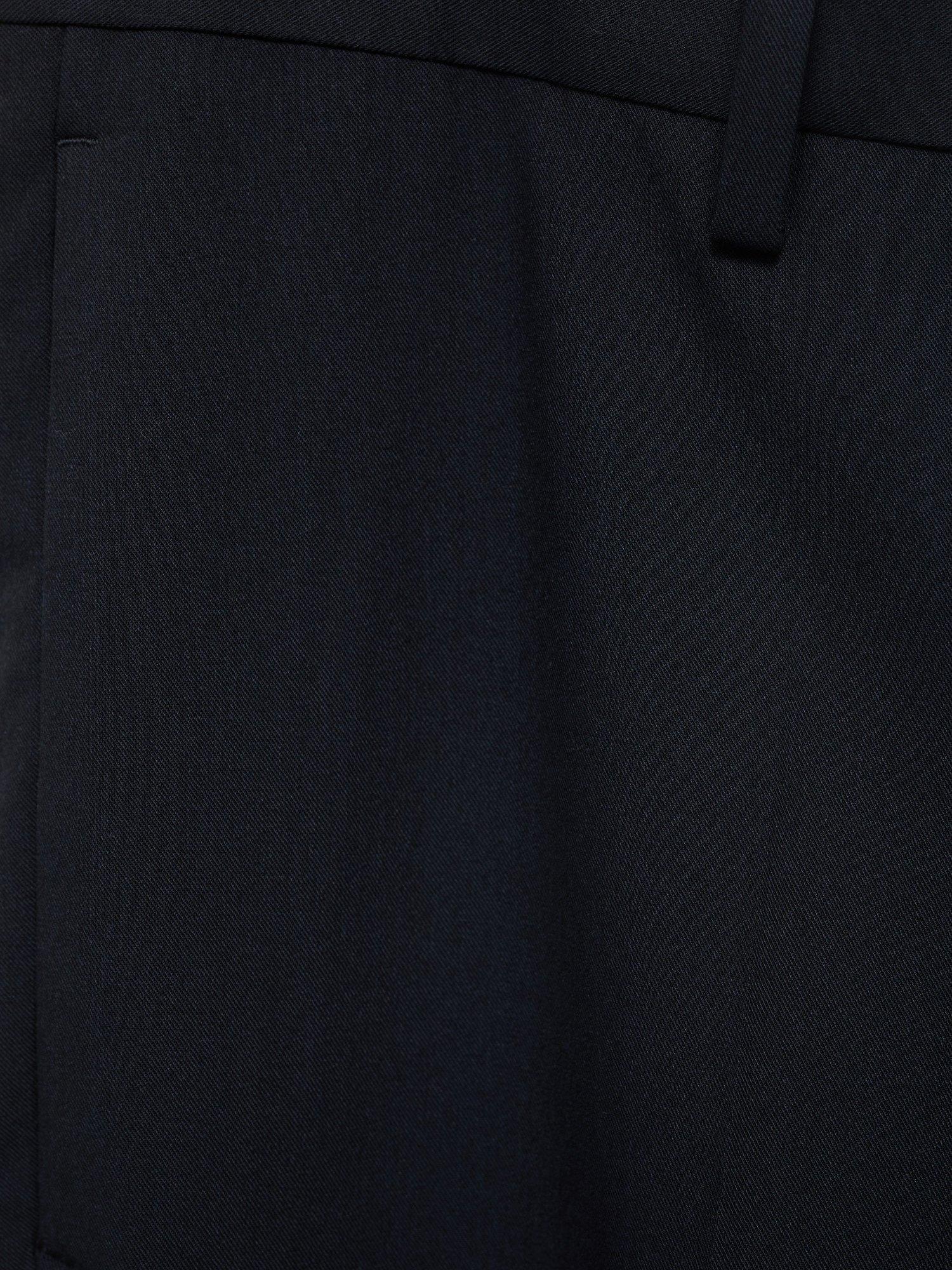 Product image 5 of 8, which shows Mango Paris Slim Trousers, Navy, 29