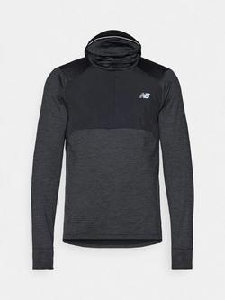 New Balance Heat Grid Balaclava Hoodie, Black, Black