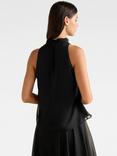 Forever New Ayla Draped Halterneck Top, Black
