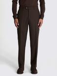 Moss Relaxed Fit Suit Trousers, Brown