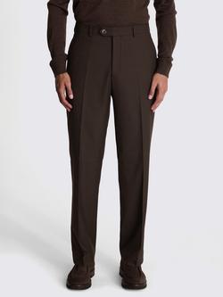 Moss Relaxed Fit Suit Trousers, Brown, Brown