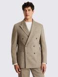 Moss Relaxed Fit Tweed Herringbone Suit Jacket, Gold