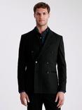 Moss Tailored Fit Double-Breasted Suit Jacket, Blue