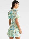 Forever New Jodie Floral Skater Mini Dress, Green