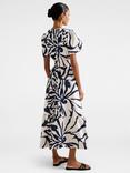 Forever New Petite Eleanor Short Sleeve Midi Dress, Navy