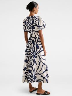 Forever New Petite Eleanor Short Sleeve Midi Dress, Navy - view 2, Navy