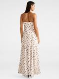 Forever New Kimora Spot Strapless Maxi Dress, Porcelain