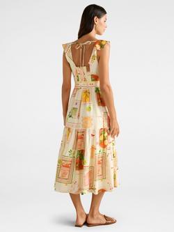 Forever New Layne Printed Midi Dress, Multi - view 2, Multi