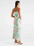 Forever New Leslie Bustier Slip Dress, Blue/Multi