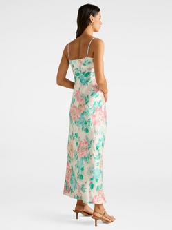 Forever New Leslie Bustier Slip Dress, Blue/Multi - view 2, Blue/Multi