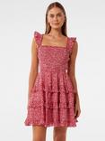 Forever New Odette Abstract Mini Dress, Red