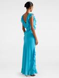 Forever New Petite Olive Ruffle Dress, Horizon Blue