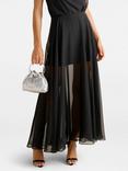 Forever New Lisette Sheer Maxi Skirt, Black