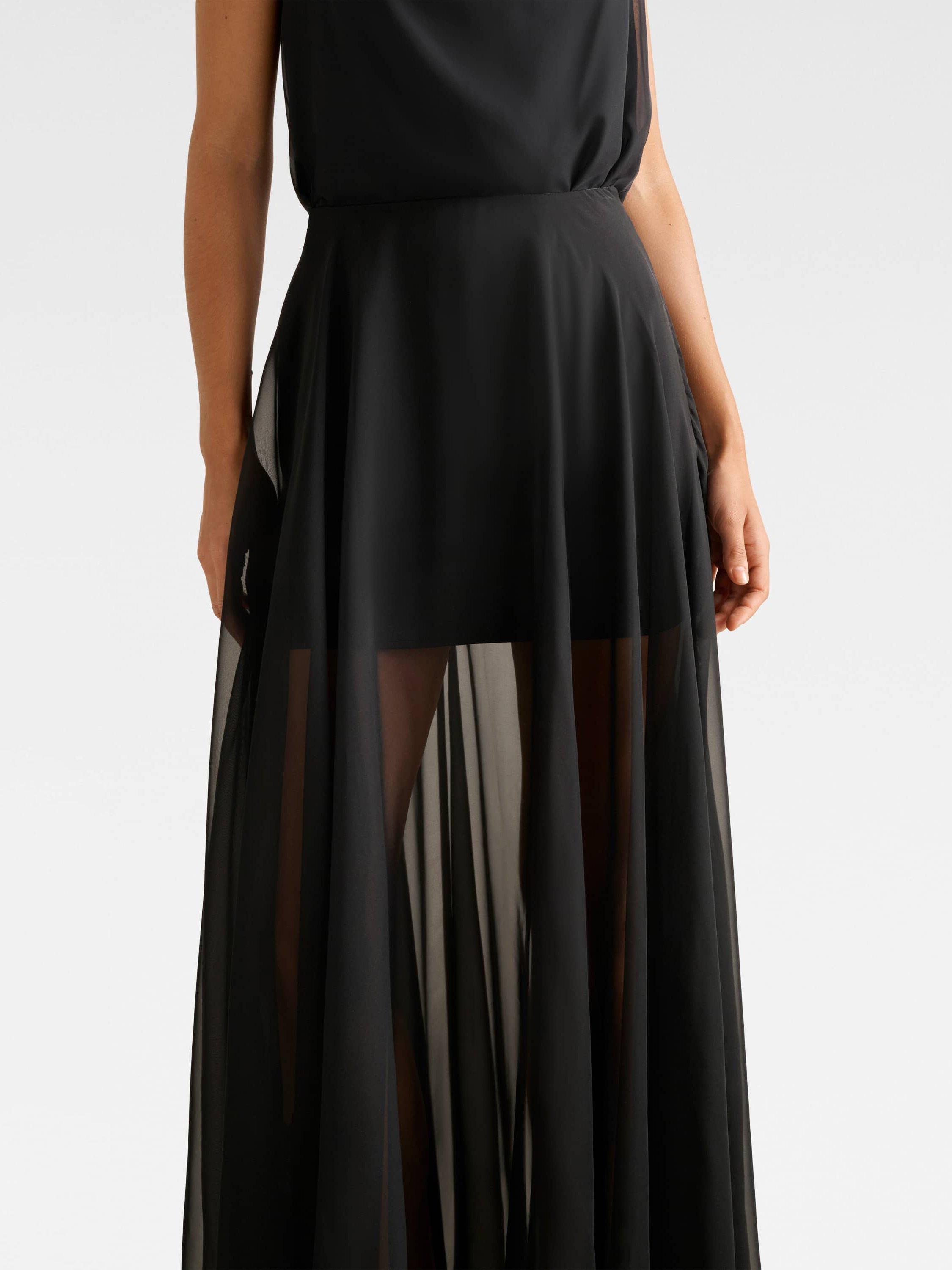 Product image 4 of 5, which shows Forever New Lisette Sheer Maxi Skirt, Black, 4