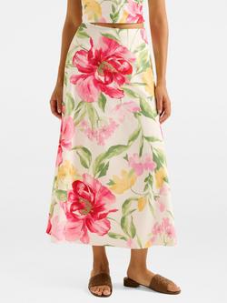Forever New Talia Floral Midi Skirt, Multi, Multi