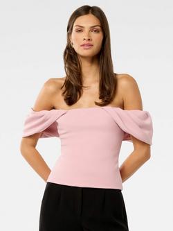 Forever New Jacinta Off Shoulder Top, Blush, Blush