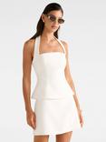 Forever New Kendall Halterneck Top, Porcelain