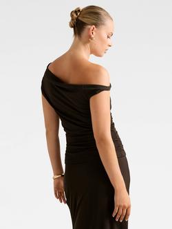Forever New Mia Twist-Side Top, Chocolate - view 2, Chocolate