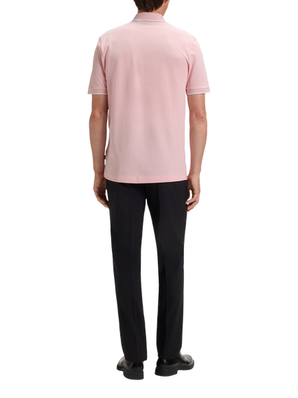 HUGO BOSS BOSS Knitted Polo Shirt - view 2, Light/Pastel Pink