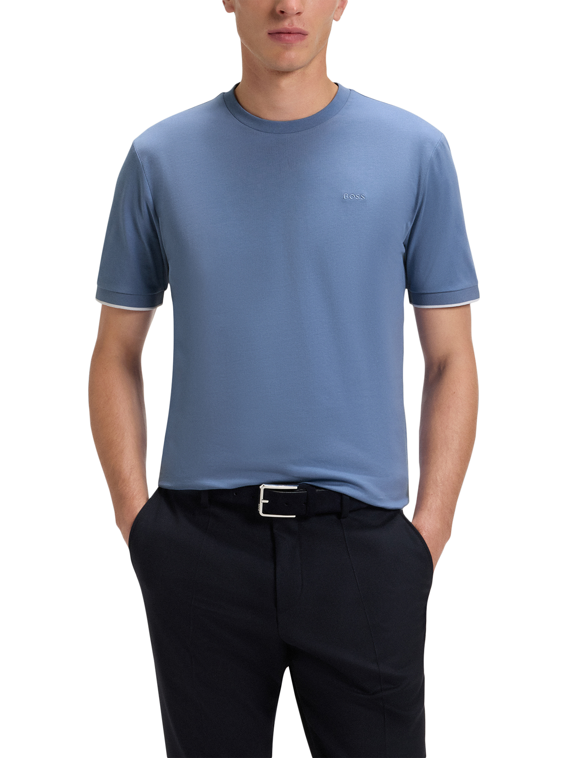 Product image 1 of 5, which shows HUGO BOSS BOSS T-Shirt, Light/Pastel Blue, XXL