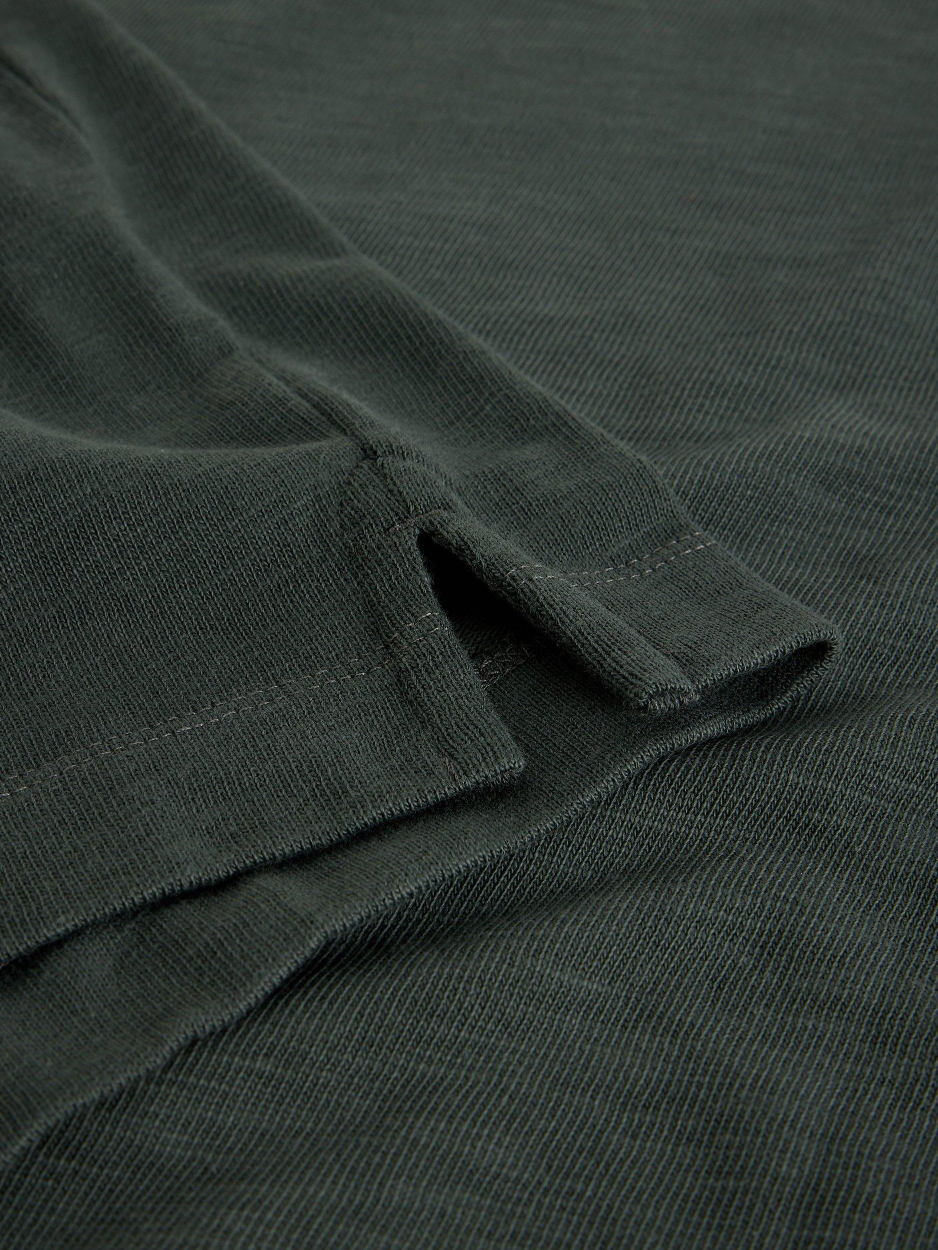 Product image 6 of 6, which shows White Stuff Harrington Crew Neck Cotton T-Shirt, Washed Black, XXS