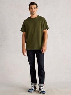 White Stuff Harrington Crew Neck Cotton T-Shirt, Khaki