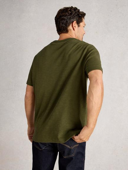 White Stuff Harrington Crew Neck Cotton T-Shirt - view 2, Khaki