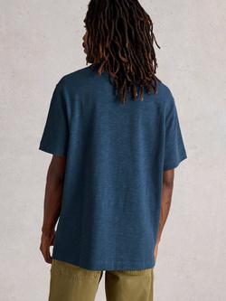 White Stuff Harrington Crew Neck Cotton T-Shirt - view 2, Blue