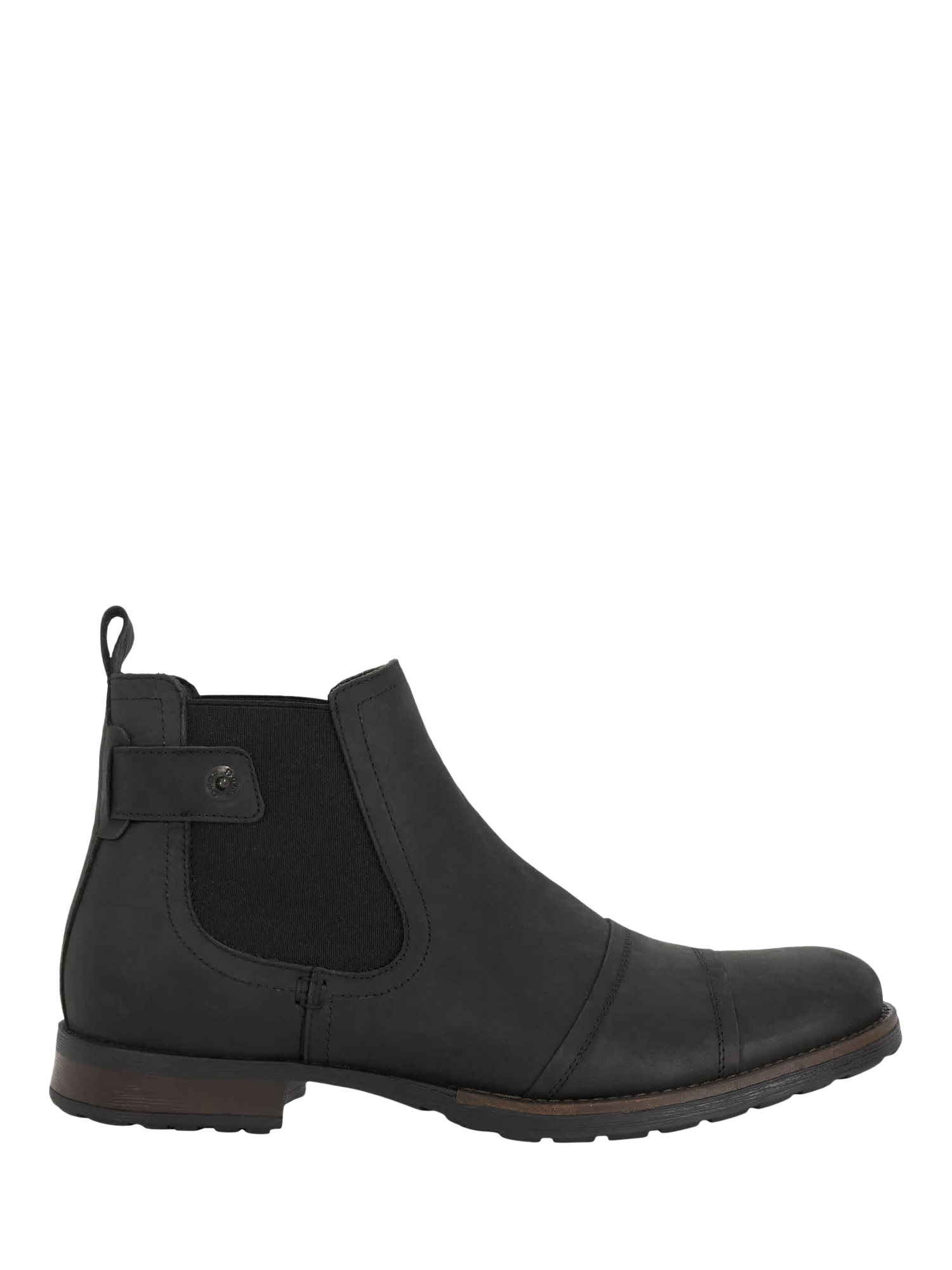 Product image 1 of 5, which shows Dune London Saltwood Leather Ankle Boots, Black, 7