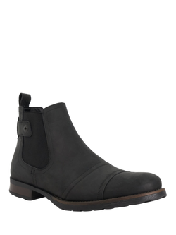 Dune London Saltwood Leather Ankle Boots - view 2, Black