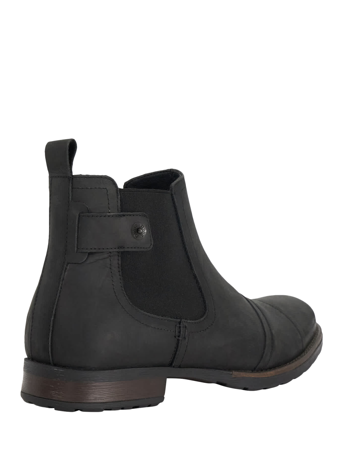 Product image 3 of 5, which shows Dune London Saltwood Leather Ankle Boots, Black, 7