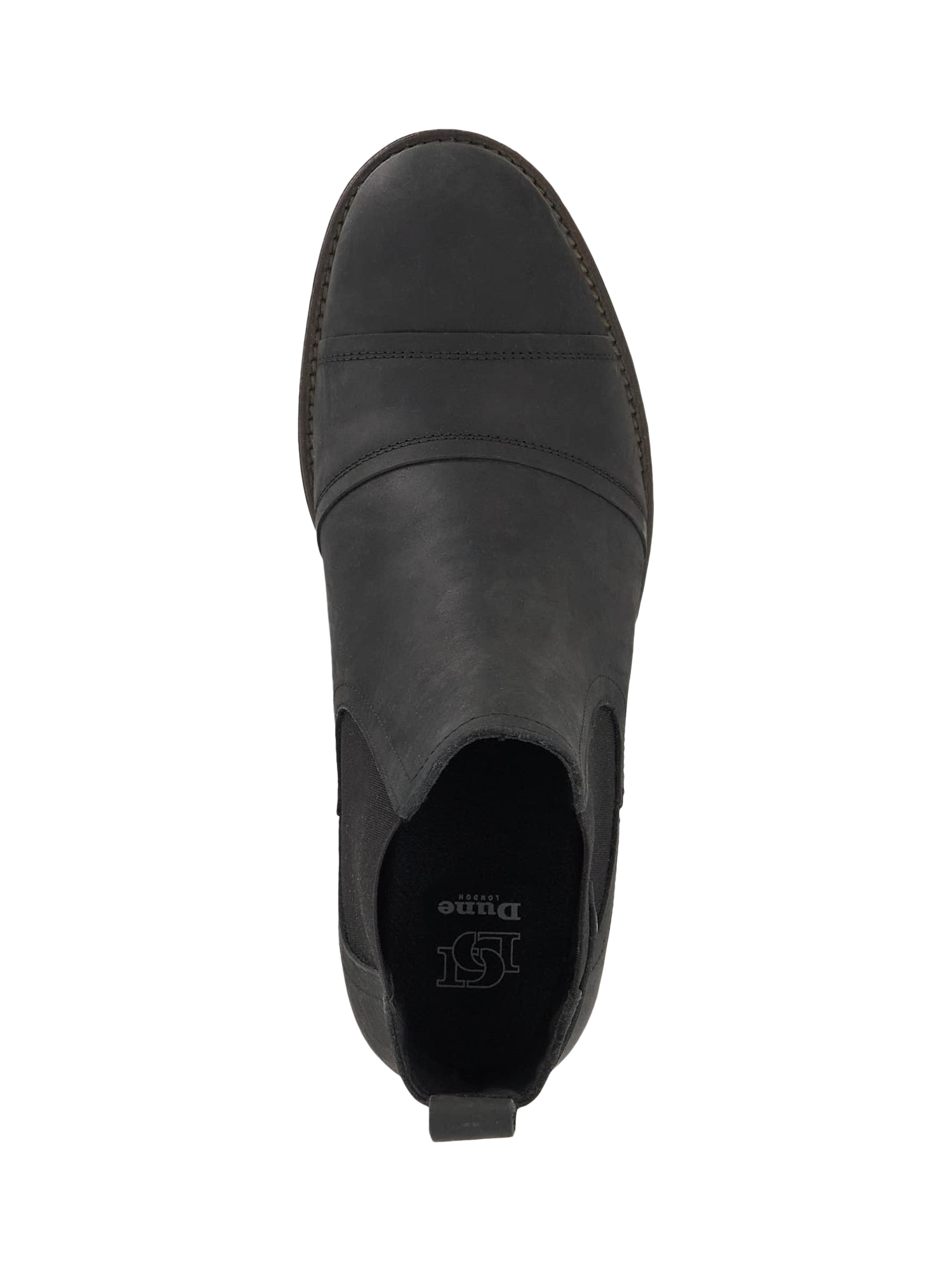 Product image 4 of 5, which shows Dune London Saltwood Leather Ankle Boots, Black, 7