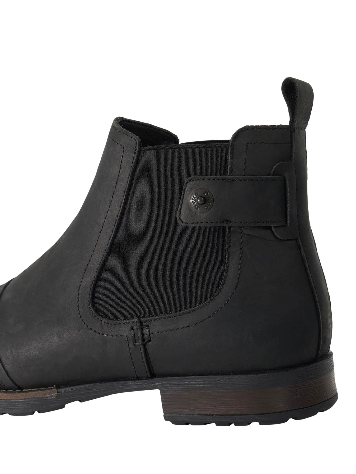 Product image 5 of 5, which shows Dune London Saltwood Leather Ankle Boots, Black, 7