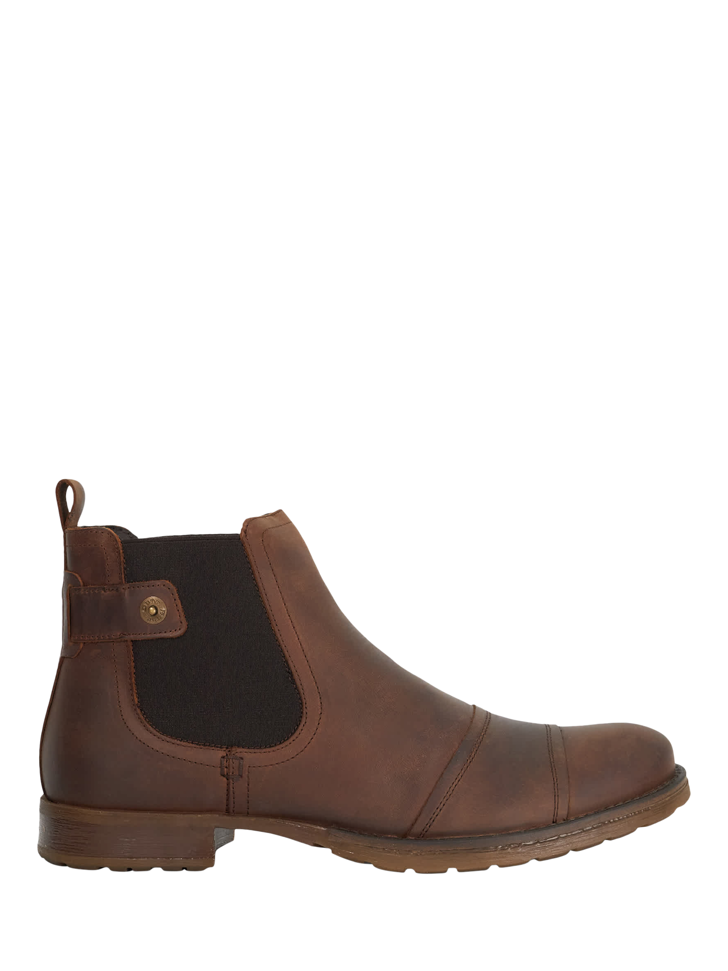 Product image 1 of 6, which shows Dune London Saltwood Leather Ankle Boots, Brown, 7