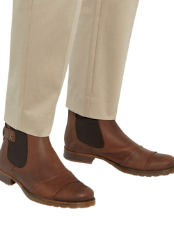 Dune London Saltwood Leather Ankle Boots - view 2, Brown