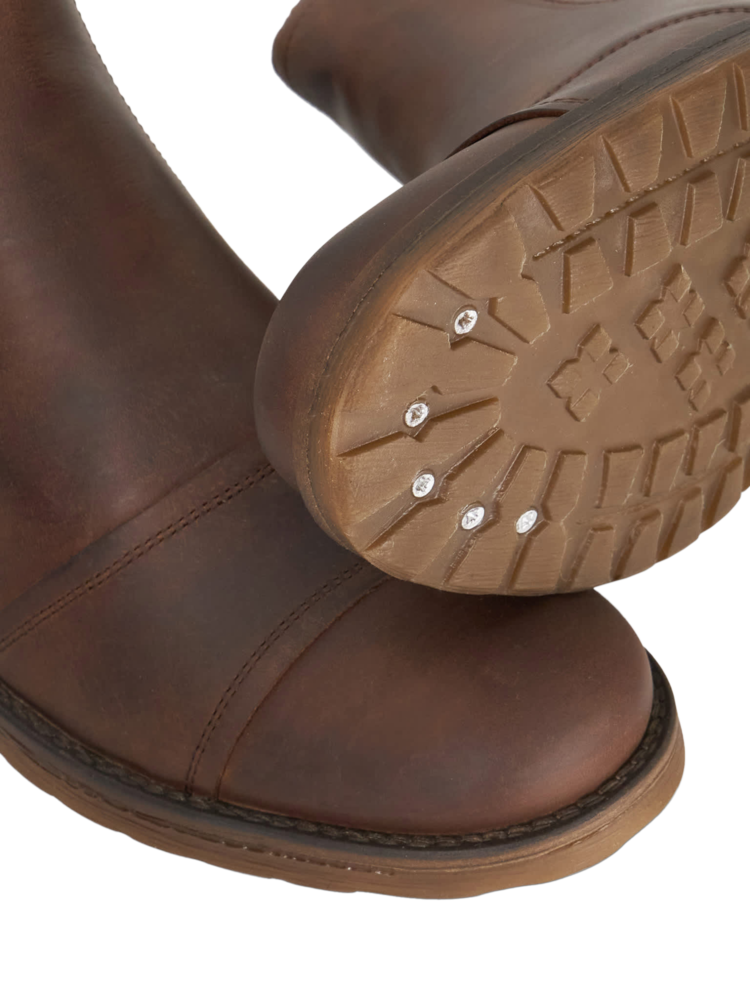 Product image 6 of 6, which shows Dune London Saltwood Leather Ankle Boots, Brown, 7