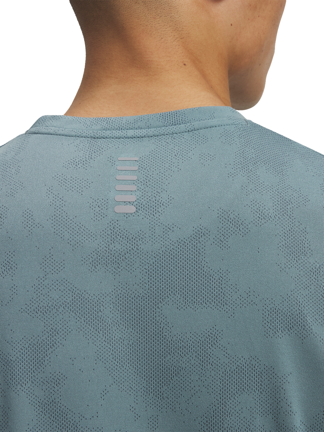 Product image 3 of 3, which shows Under Armour Launch Camouflage Short Sleeve T-Shirt, Reflective, S