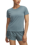 Under Armour Women's Launch Short Sleeve T-Shirt, Blue / Reflective