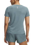 Under Armour Women's Launch Short Sleeve T-Shirt, Blue / Reflective