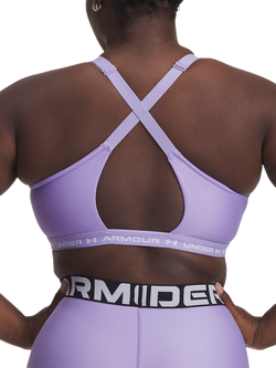 Under Armour Crossback Low Impact Sports Bra, Transparent / White - view 2, Transparent / White